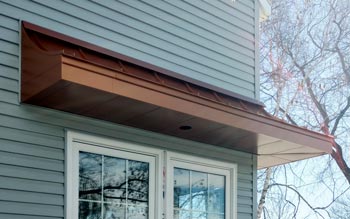 Concave Standing Seam - Painted Copper